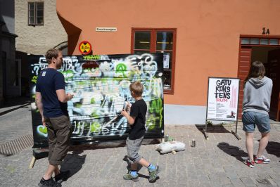 Tillfällig graffitivägg, politikerveckan 2012