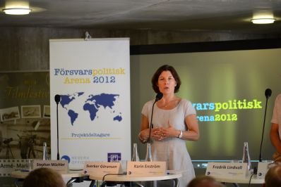 Försvarsminister Karin Enström, politikerveckan 2012