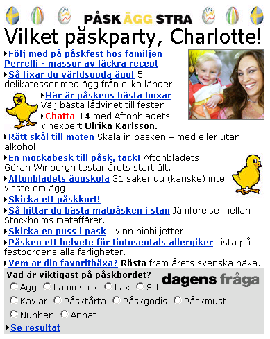 teaser aftonbladet - påskäggstra