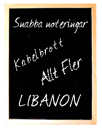 infotavla - snabba noteringar - dagens innehåll