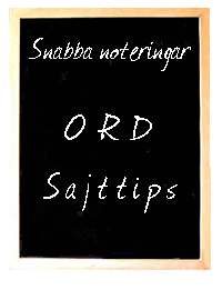 infotavla - snabba noteringar - dagens innehåll