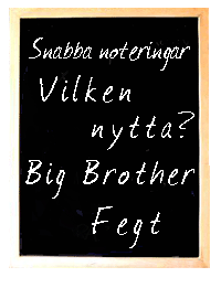 infotavla - snabba noteringar - dagens innehåll